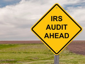 Picture for IRS Audit Prevention blog post showing an IRS audit ahead road sign