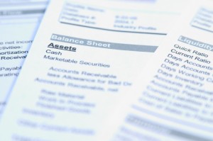 Picture of balance sheet.