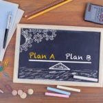 Picture of chalkboard for plan a and plan b