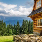 Picture of a log cabin that works as a vacation rental tax shelter