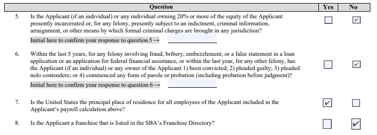 second set of PPP loan questions